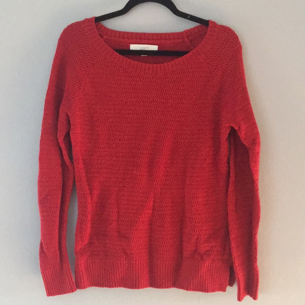 Loft red sweater